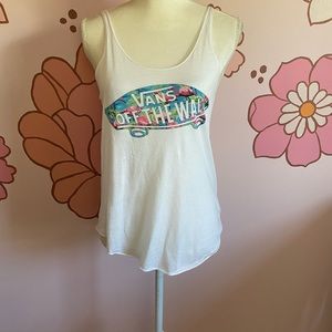 VANS White Tank Top XS